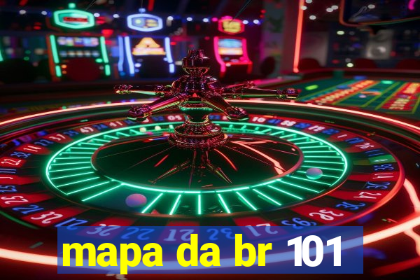 mapa da br 101